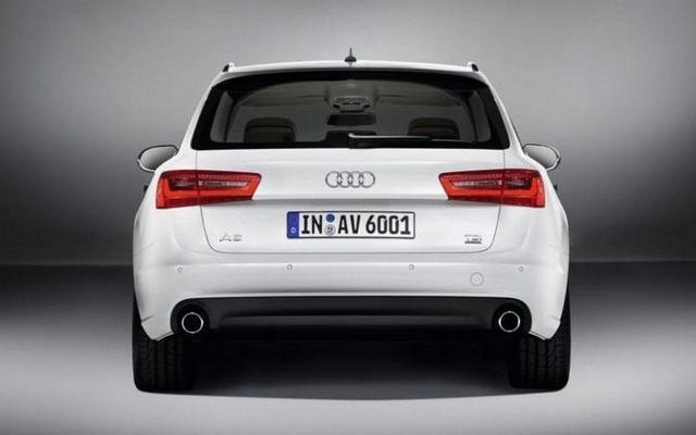 Audi A6 Avant - ciekawy kształt tylnych lamp ze światłami LED