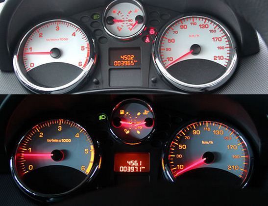 Peugeot 207 - zegary
