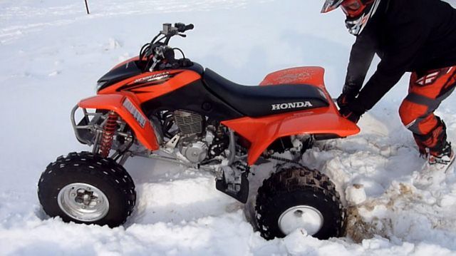 Honda TRX 400 - test zimowy