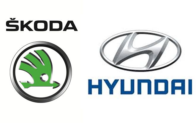 Skoda i Hyundai - logo